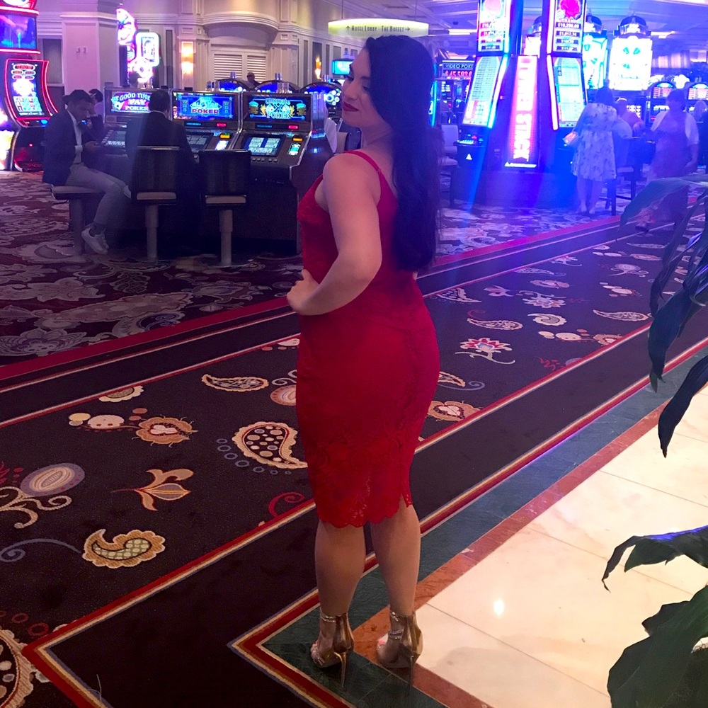 ASOS RED DRESS - Picture 5 of 8